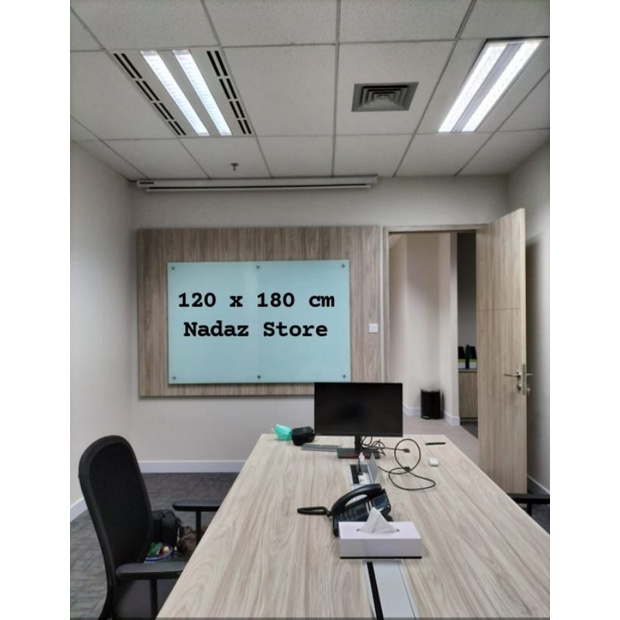 

glassboard 120 x 180 cm / papan tulis kaca 120 x 180 cm