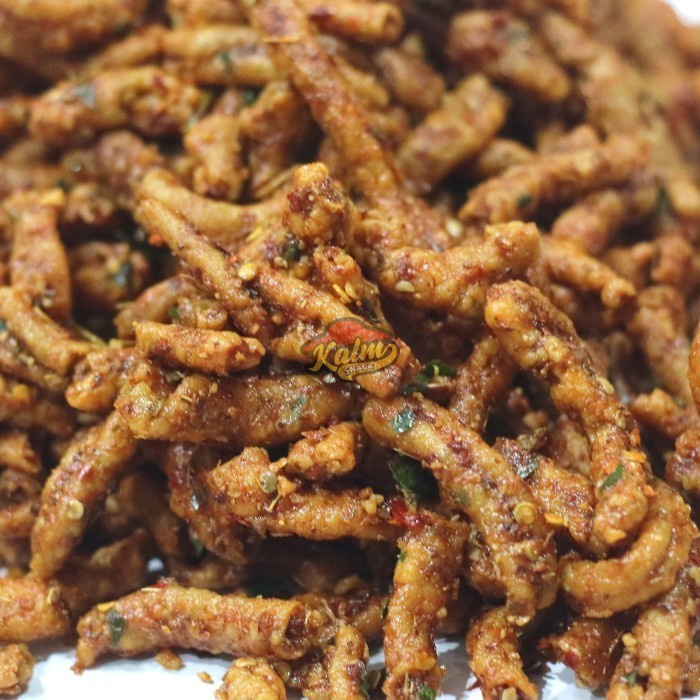 

Keripik Usus Ayam Crispy Gurih Pedas Cikruh Extra Daun Jeruk 100gr