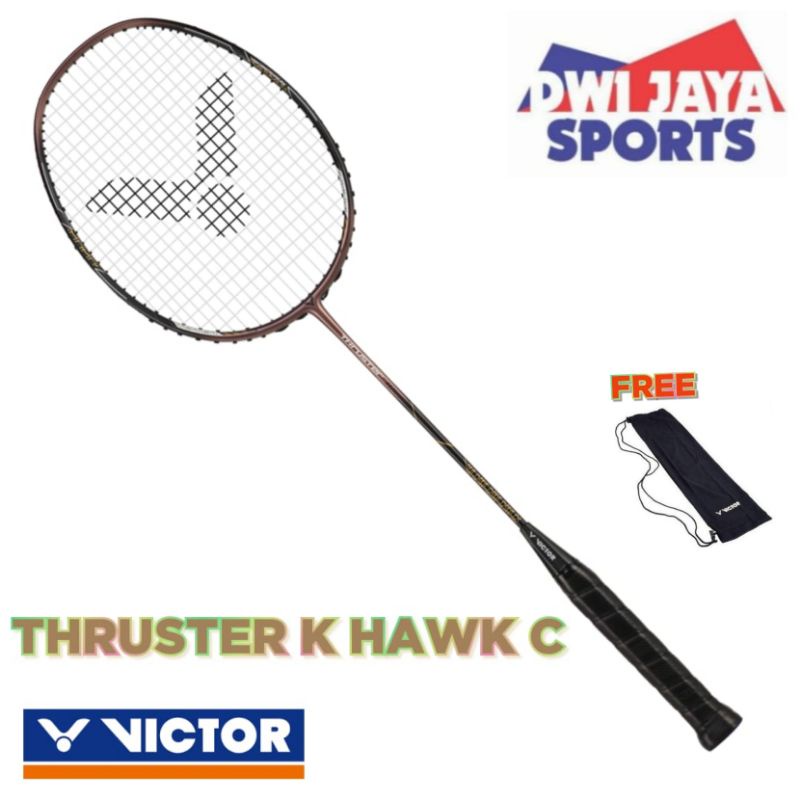 RAKET BADMINTON VICTOR ORIGINAL THRUSTER HAWK | TK-HAWK C