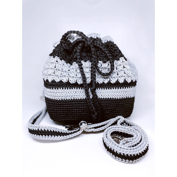 Tas selempang rajut wanita korea/handmade