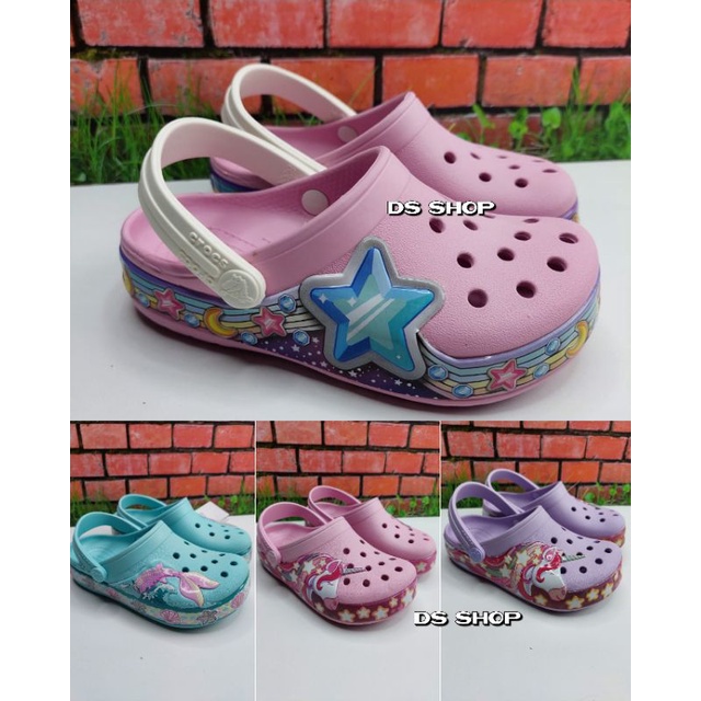 SANDAL CROCS UNICON/SANDAL ANAK PEREMPUAN/CROCS ANAK