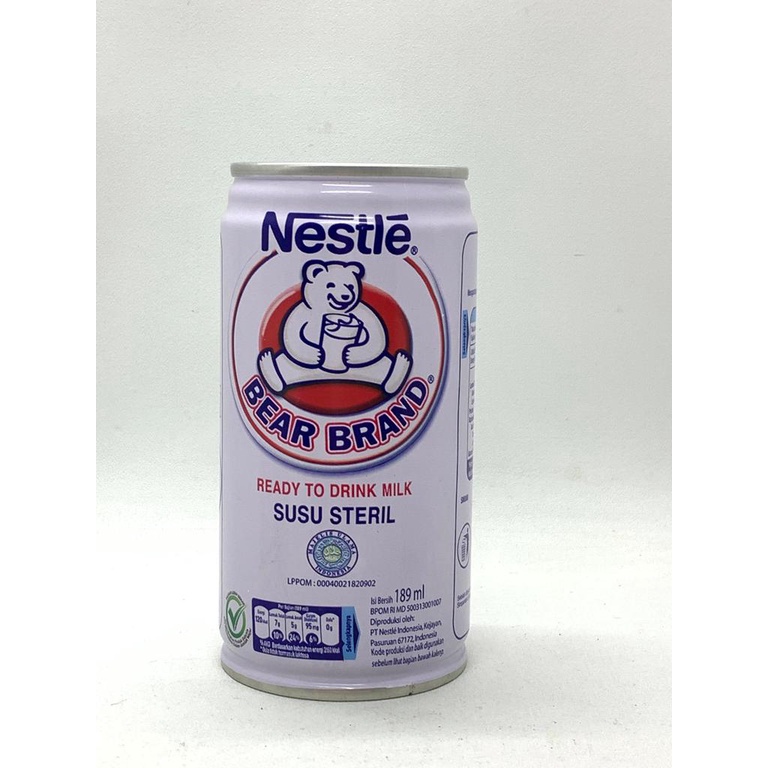 SUSU BERUANG BEAR BRAND / SUSU SAPI STERIL  KALENG 189 ML