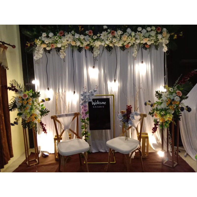 BACKDROP LAMARAN /AKAD NIKAH (DISEWAKAN) Khusus area Sidoarjo dan Waru