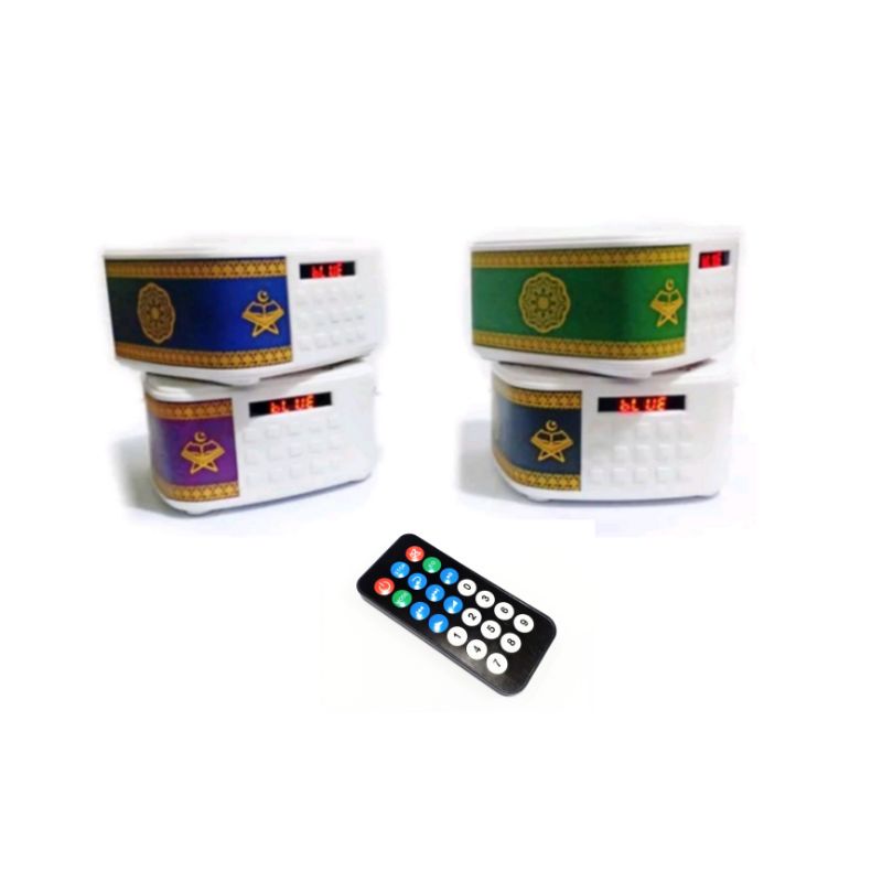 Speaker portable digital  Q600 buat hafalan Alquran MP3 speaker Q600 bt - tombol repeat - original w