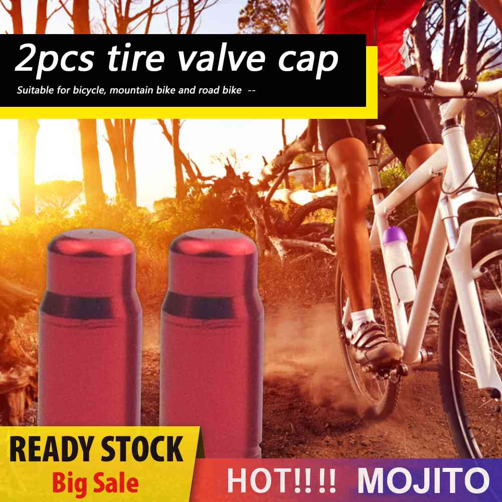 2pcs Tutup Pentil Presta Bahan Aluminum Alloy Untuk Sepeda Balap / MTB