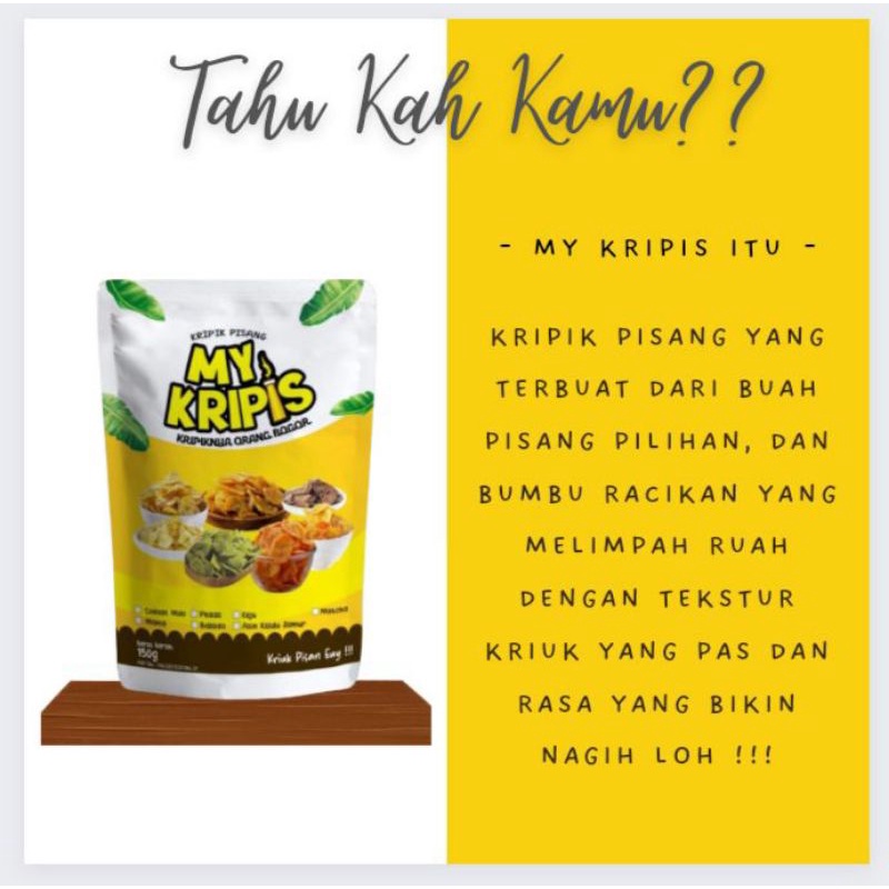 

My Kripis Kripik Pisang Aneka Rasa