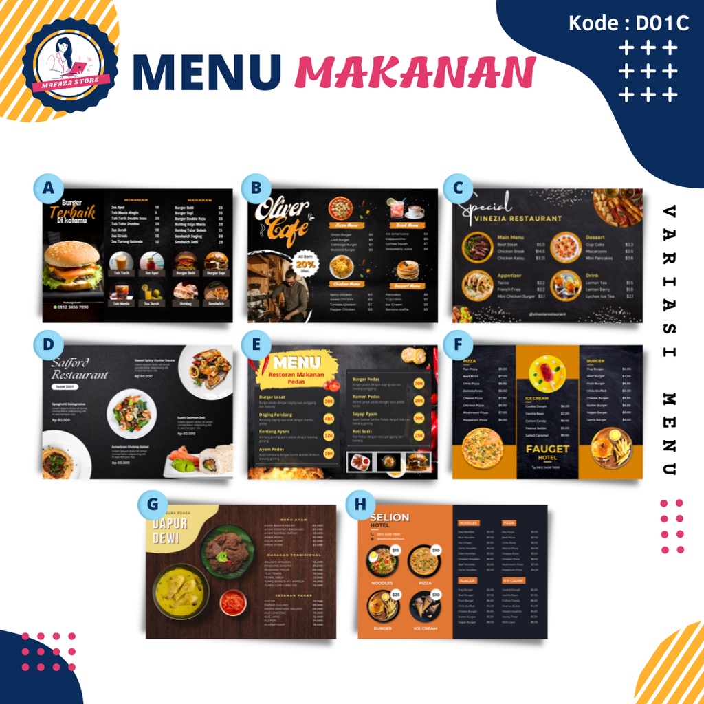 

Daftar menu makanan minuman cafe hotel / List menu dan harga cetak menu CUSTOM / Pricelist makanan