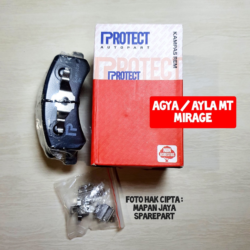 BRAKE PAD - KAMPAS REM DEPAN AGYA / AYLA MANUAL / MIRAGE (PROTECT)