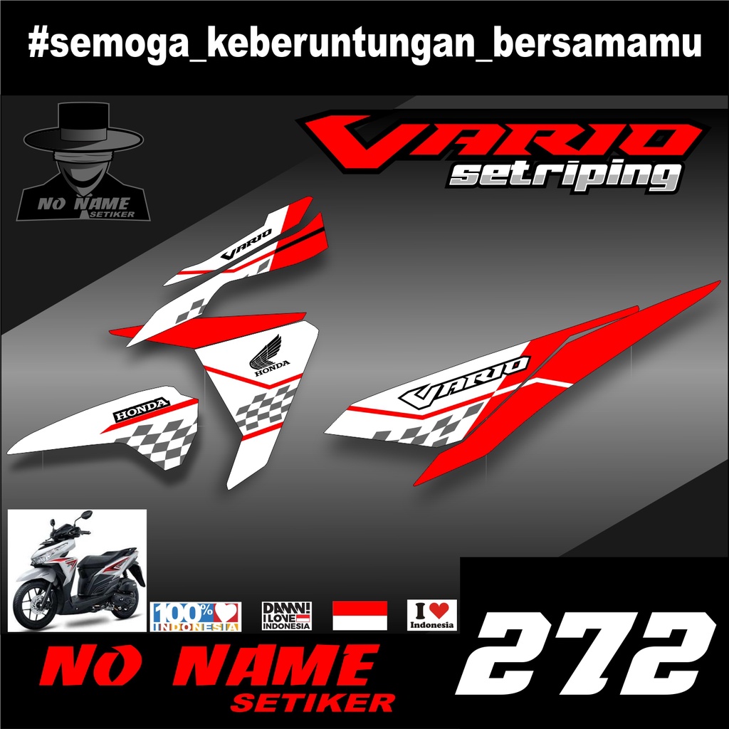 STRIPING VARIO 125 150 racing (272) TAHUN 2015 2014 2015 2016 2017 stiker sticker decal