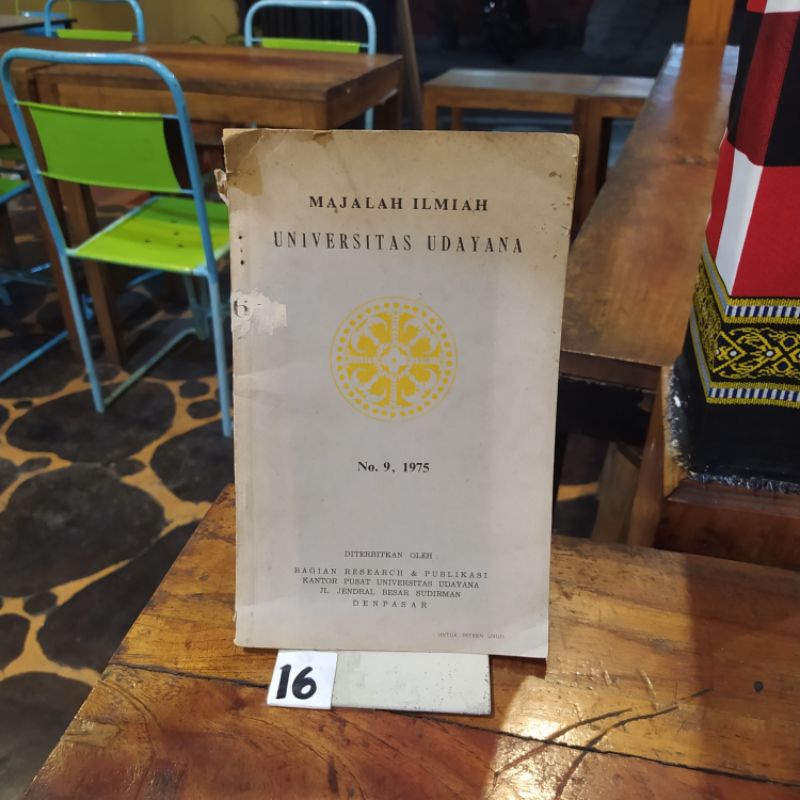 MAJALAH ILMIAH UNIVERSITAS UDAYANA NO 9 1975