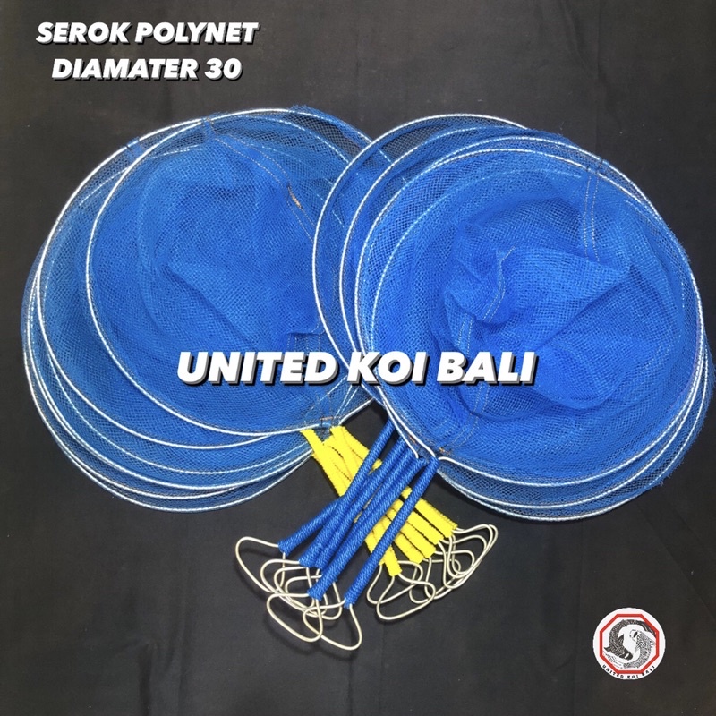 SEROK POLYNET IKAN SEDANG SEROK IKAN KOI KOKI LELE DIAMETER 30 CM