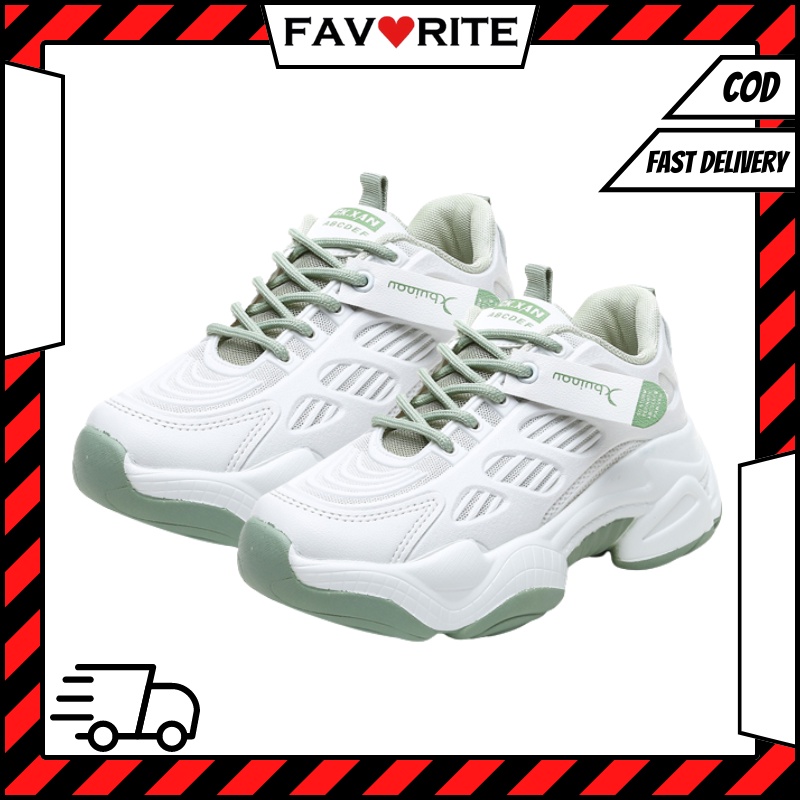 Favorite &quot;FREE BOX&quot; (Size 37 - 41) Sepatu Sneakers Wanita Korea Fashion Import Sport Shoes Casual Original 9101