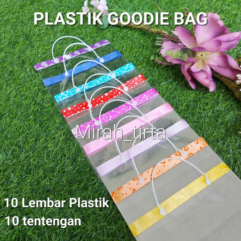 

10pcs Plastik ulang tahun minimalis. Plastik goodie bag. plastik ultah ulang tahun
