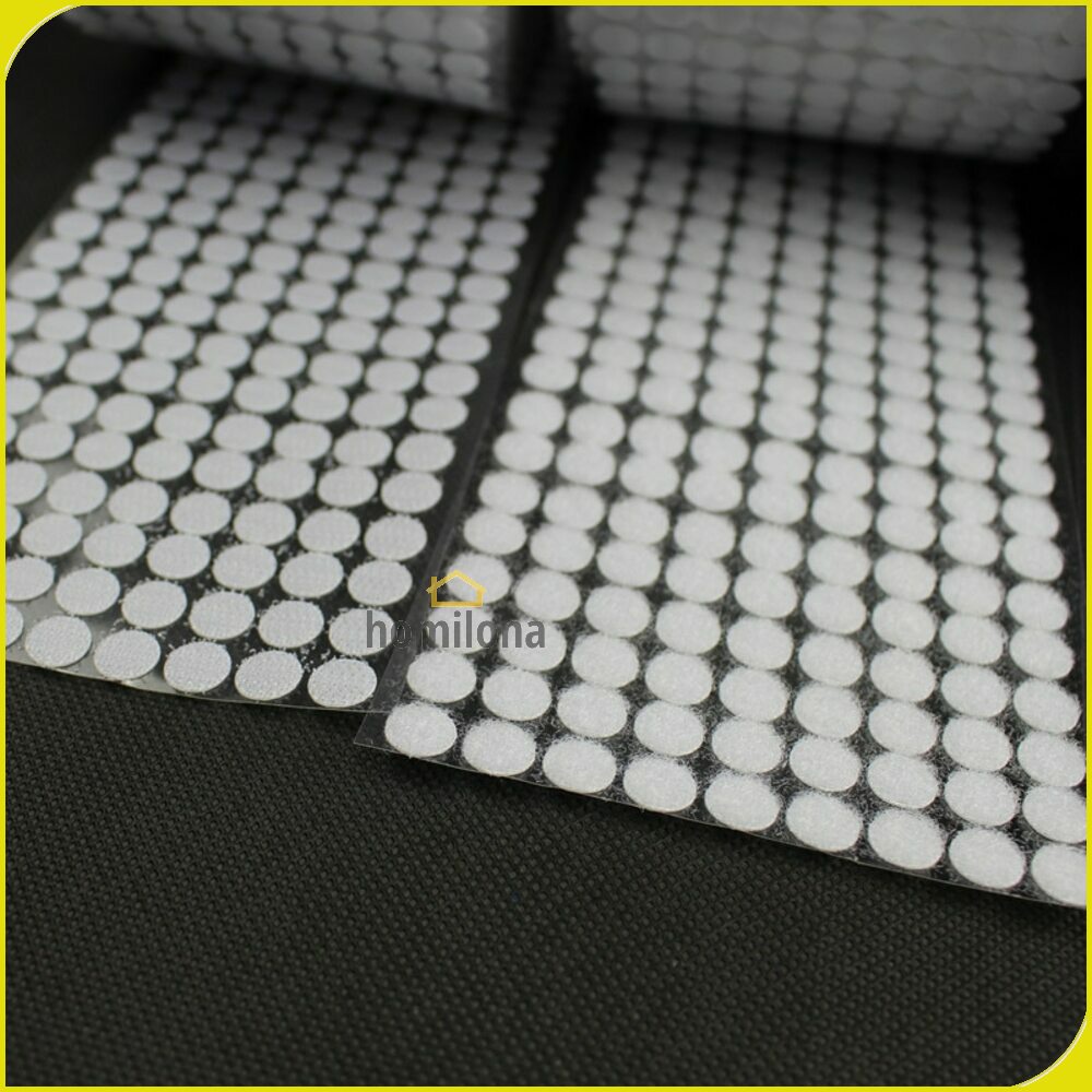 Lakban Dots Velcro Hook and Loop Magic Sticker 450 Pairs 10 mm NIKTO Tape