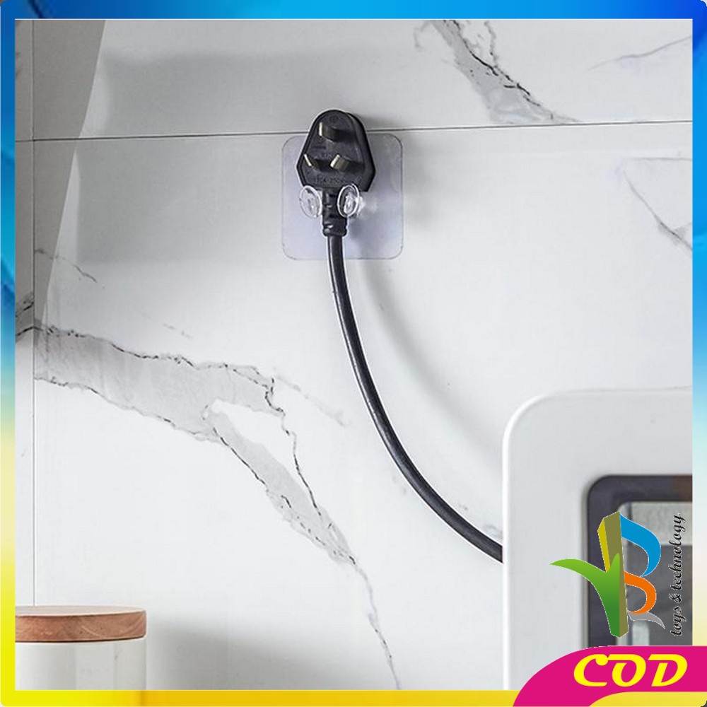 RB-C124 Gantungan Tempel Hook Magic Sticky Plug Hook Gantungan Dinding Kamar Mandi Gantungan Baju