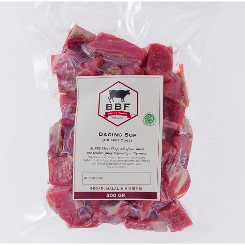 

Daging Sop (Brisket Cube) 500 gr