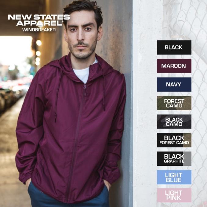 Jaket Polos Windbreaker New States Apparel 9810