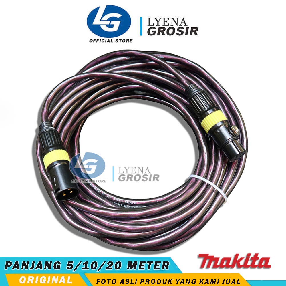 Jual Kabel Mic Makita Microphone Jack Canon Geisler Xlr Male Female