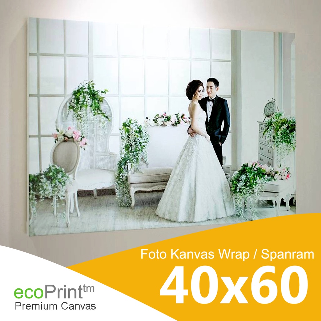 Cetak Foto Kanvas Photo Canvas Print Spanram Wrap Ukuran 40x60 cm 20R 16R A2