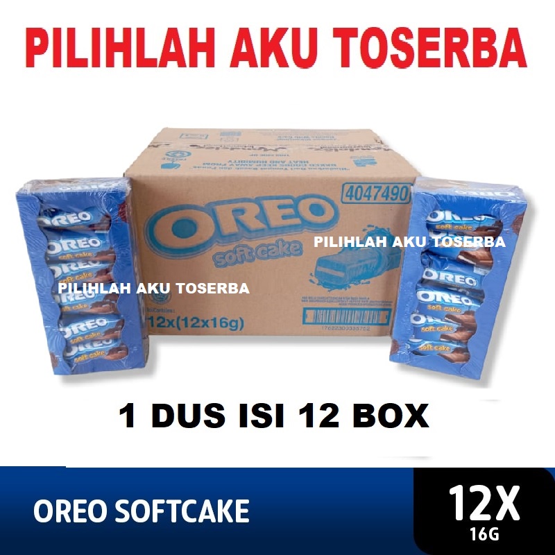 Oreo Soft Cake Bolu Cokelat 16 gr - 1 Box Isi 12 pcs ( HARGA 1 DUS ISI 12 BOX )