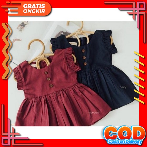 Princess Dress Ruffle Dress Children Big Swing Korean Baby Girl Dress Korean Style Modern Style Lucu