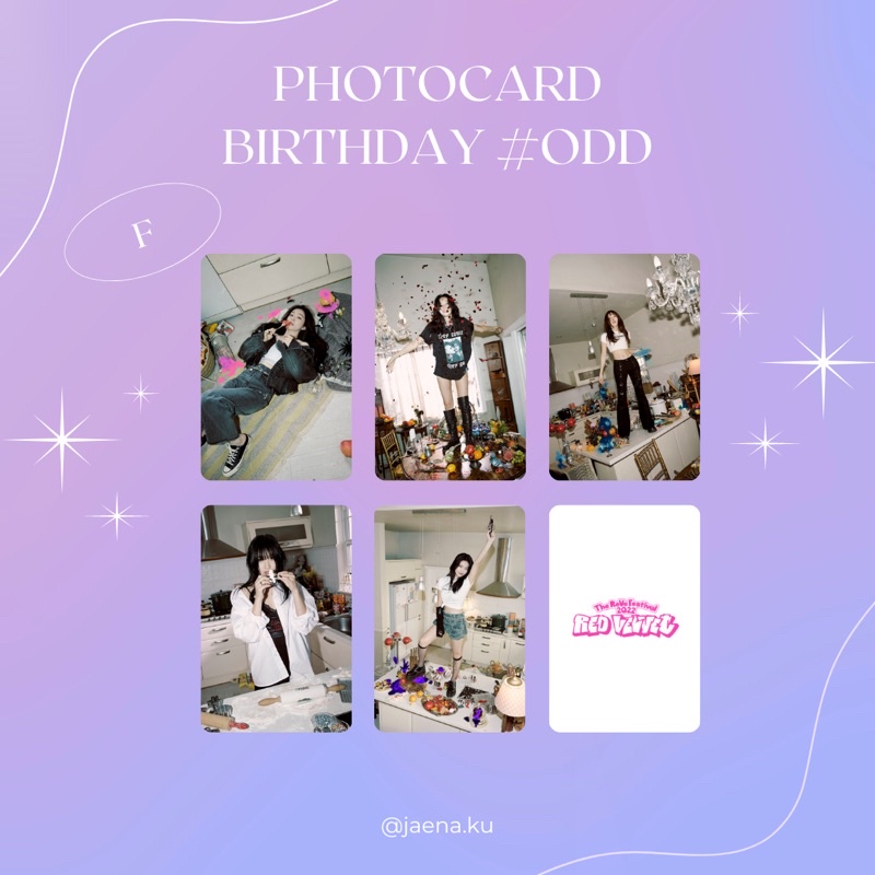 [RED VELVET] PHOTOCARD RED VELVET BIRTHDAY ODD VER ‼️BACA DESKRIPSI‼️