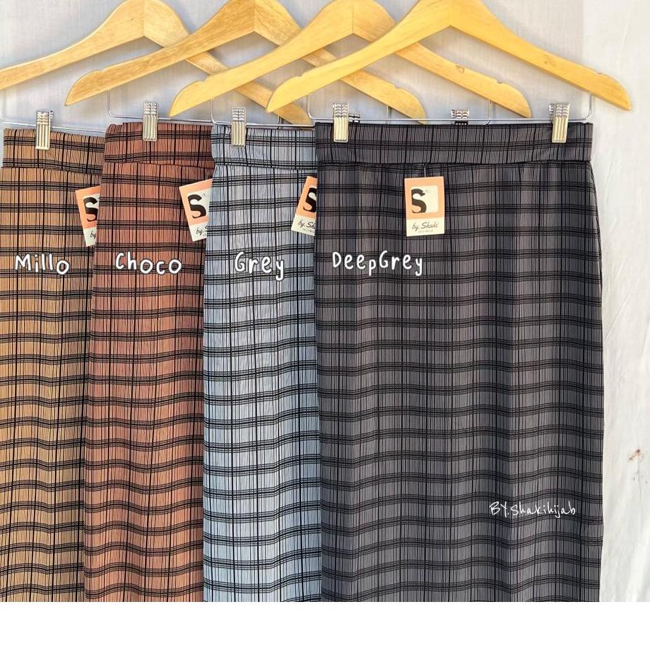 TREND TERKINI ROK SPAN TARTAN Bestseller Rok Tartan Kotak Panjang | Rok Span Kotak Panjang ✧ 888