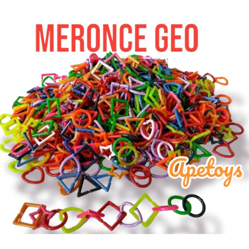 Mainan Edukasi Anak Meronce Geometri 1kg