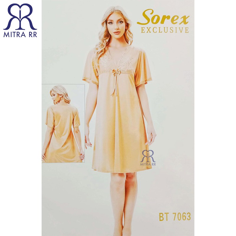 Sorex Lingerie Satin Dress | Sexy Lovely Series 7063 Free Size Fit to L Sleepwear