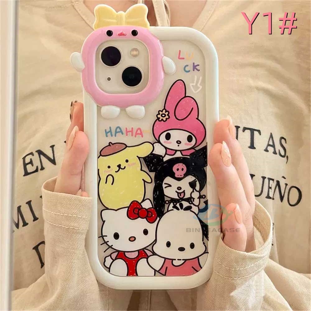 Case Desain Kartun Monster Untuk OPPO A17 A57 2022 A15 A16 A16K A54 A53 A12 A5S A7 A3S A11k A31 A52 A92 A94 A37 F9 A1K Reno 5 A76 A96A