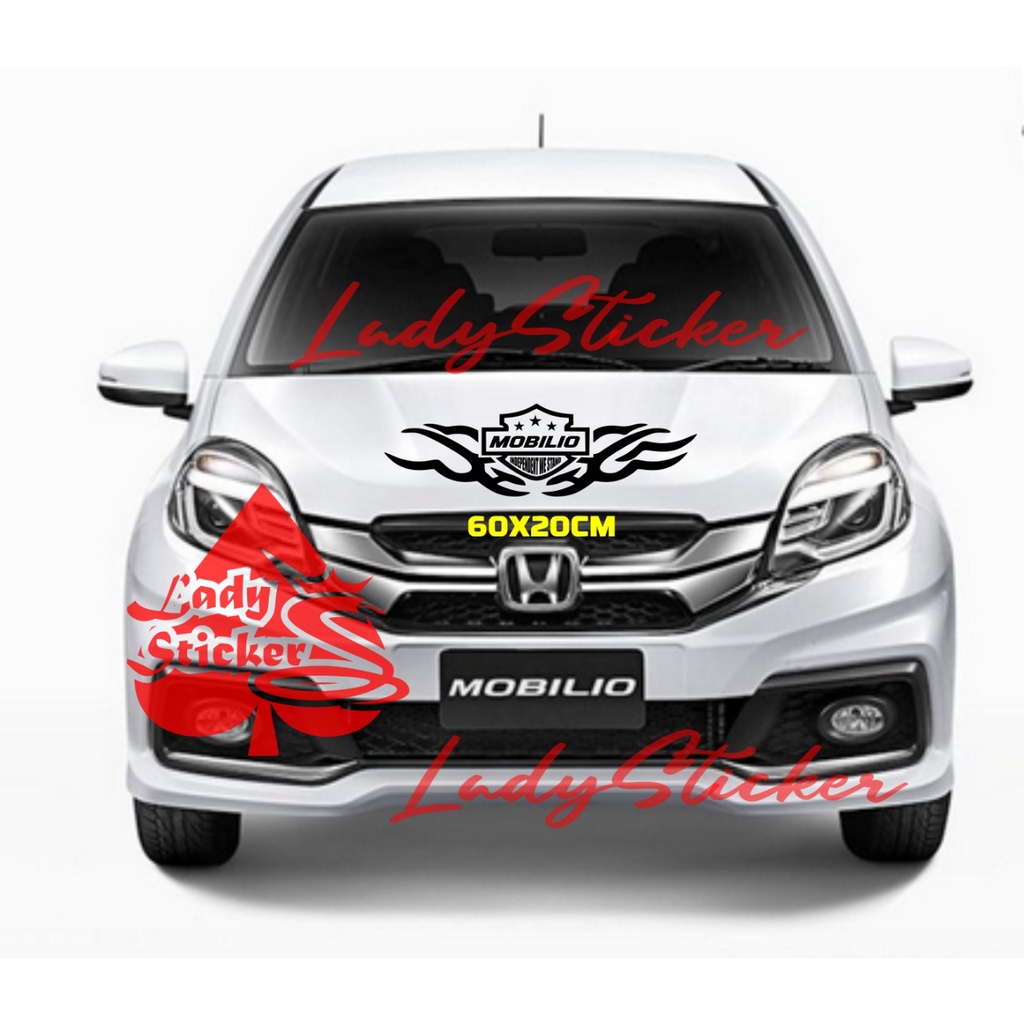 Sticker sticker mobil mobilio sticker kap depan mobil mobilio