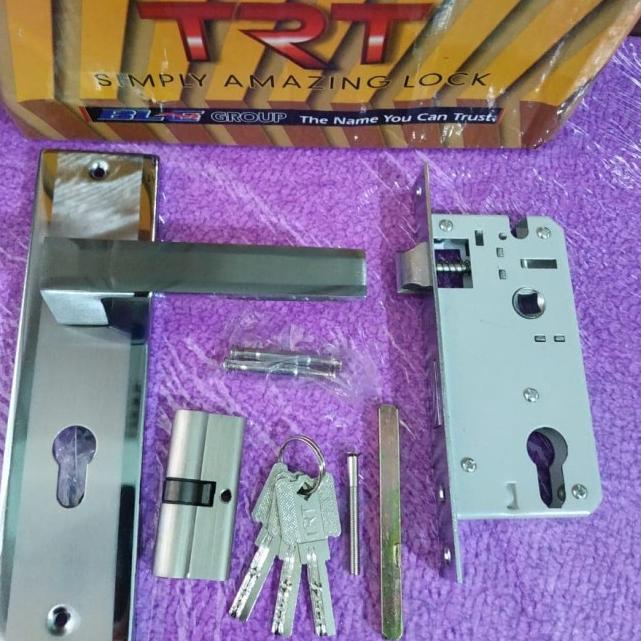 1 Set Kunci Pintu Tanggung Trontone T52 NP | Handle Tanggung Trontone