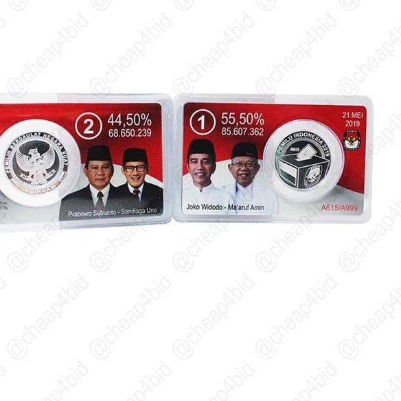 KOIN 1 DIRHAM PERAK EDISI TERBATAS PEMILU 2019 - HASIL KPU