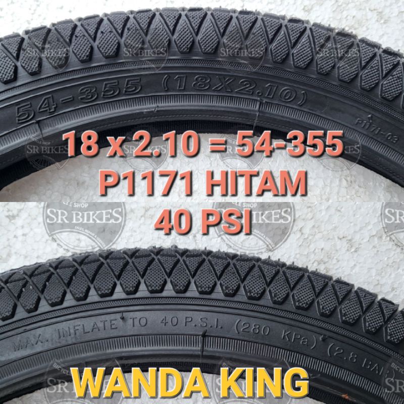Ban Luar 18 x 2.10 Sepeda BMX Mini. WANDA KING