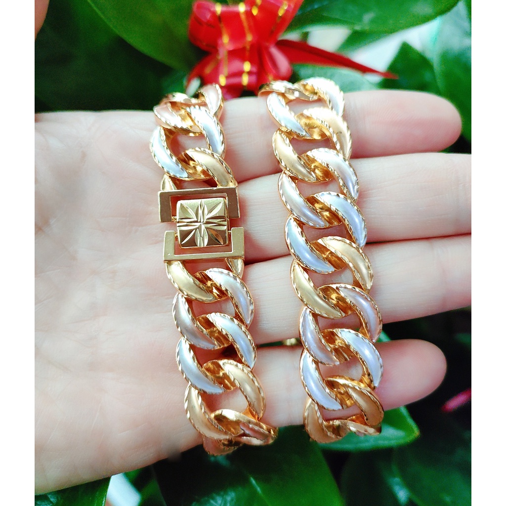 Gelang Xuping Rantai Kombinasi Terbaru Perhiasan Fashion W132(besar lebar/medium/kecil) 3478