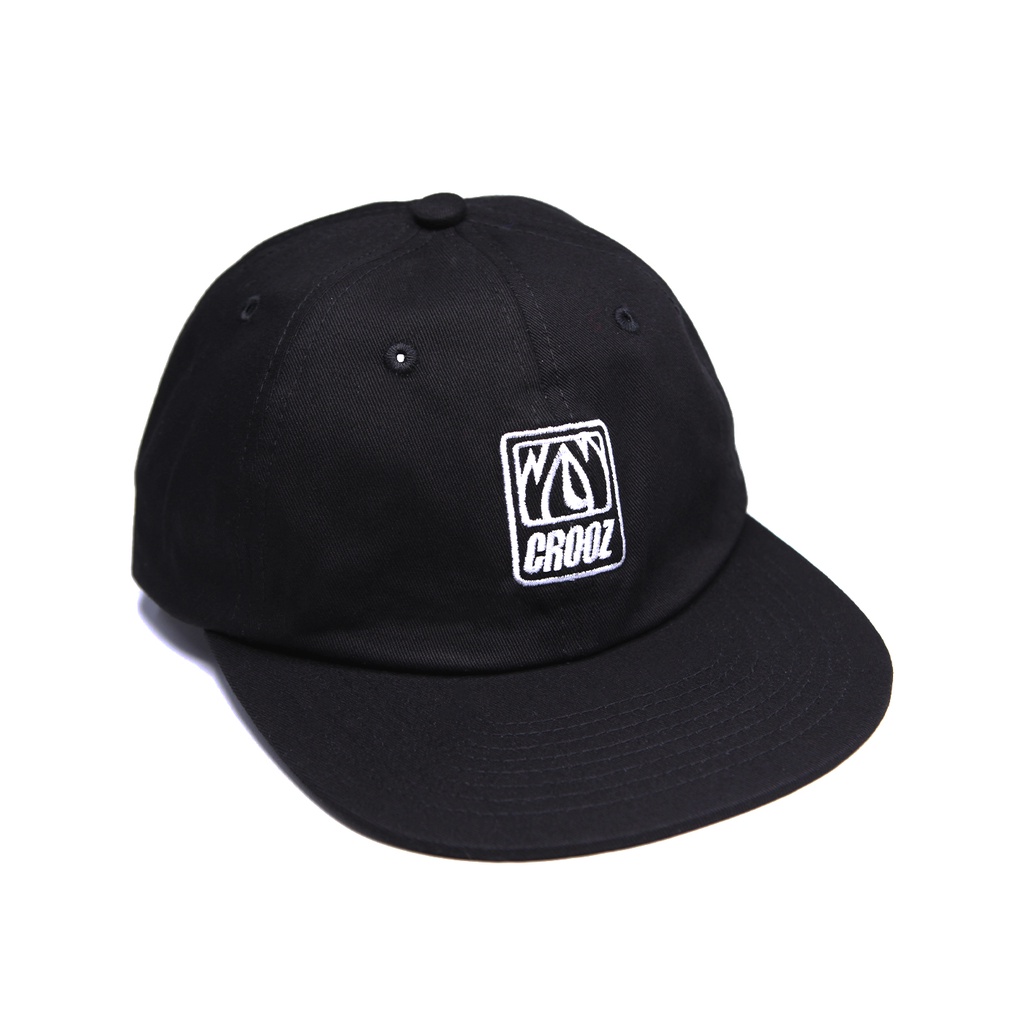 Jual CROOZ BASE EMBROIDERY 6 PANEL HAT BLACK | Shopee Indonesia