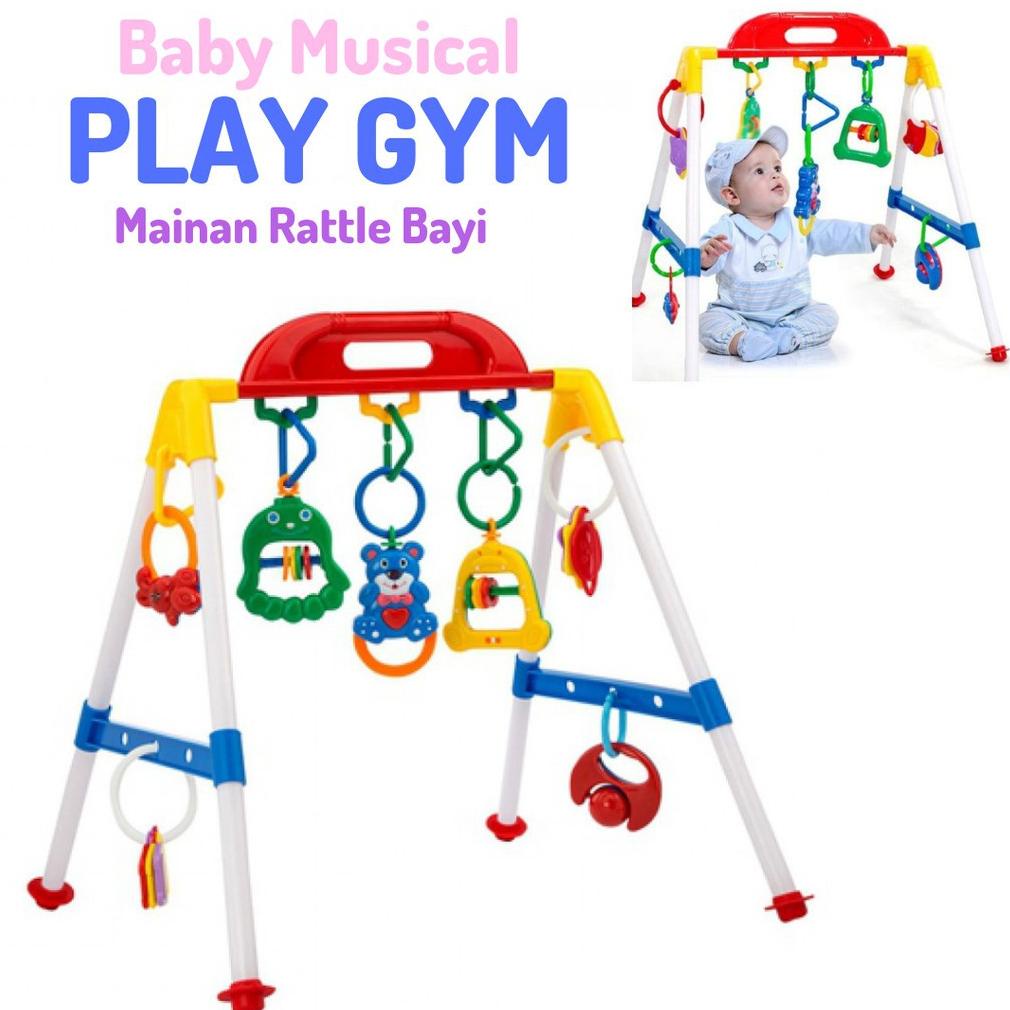 PRODUK- MAINAN EDUKASI BAYI PLAY GYM ANAK BABY MUSIK GANTUNG RATTLE BELAJAR MOTORIK SENSORIK MURAH 1
