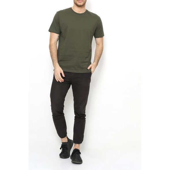 GTEE MEN KAOS POLOS KERAH ROUND NECK ARMY - M