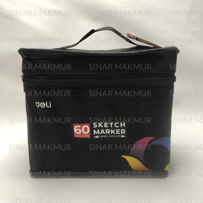 

Sketch Marker With Bag 60 Colors DELI 70806-60 (SET)
