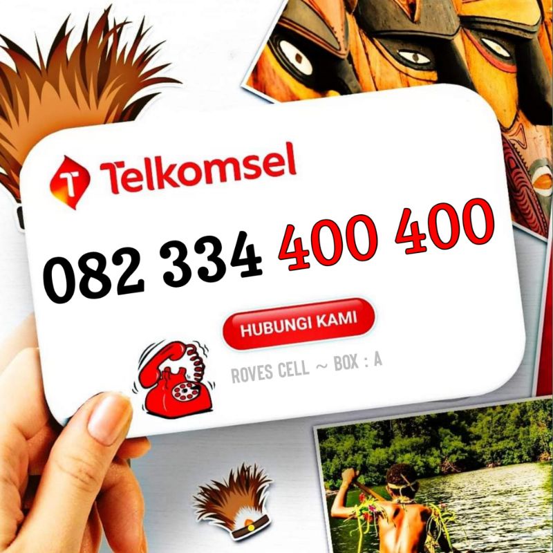 NOMOR CANTIK TELKOMSEL DOUBLE RATUSAN 400 400 KARTU AS 400400 SERI NAIK 334 082334400400