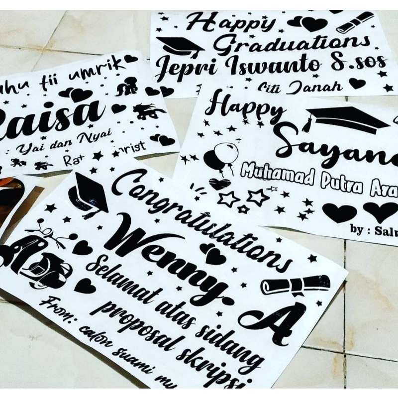 

sticker transparan balon pvc A4 / cetak sticker transparant