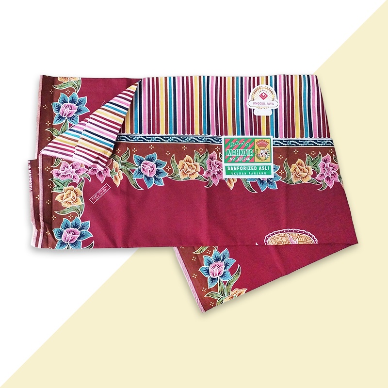 Jarik Gendong Bayi Unggul Jaya Raja Mahkota Corak Bunga - Kain Jarik Batik Panjang 235×90cm