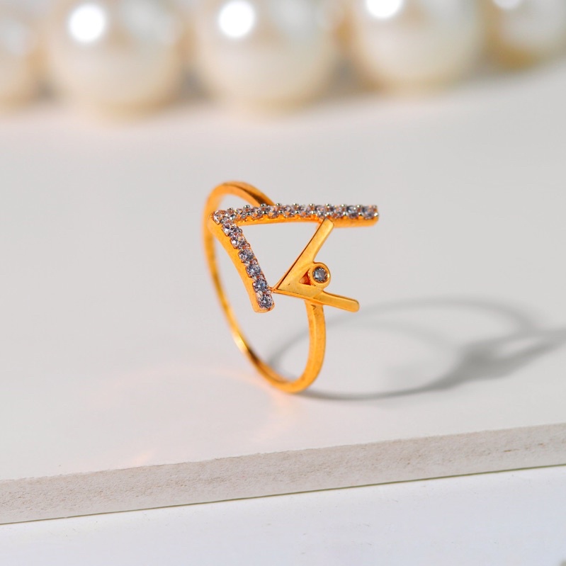 Cincin Emas L Mata Full V Mata 1 - Toko Emas Gadjah