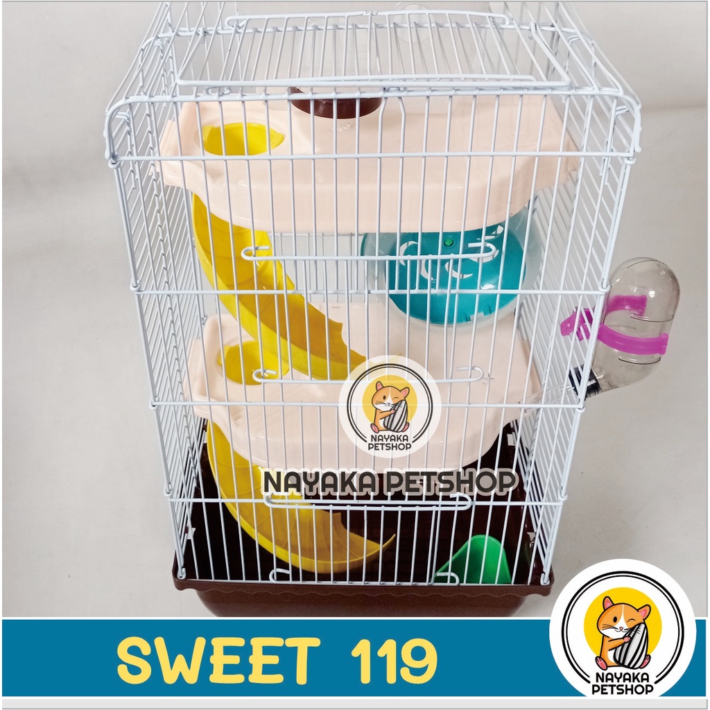 Sweet 119 Kandang Hewan Hamster Tingkat 3 Lantai