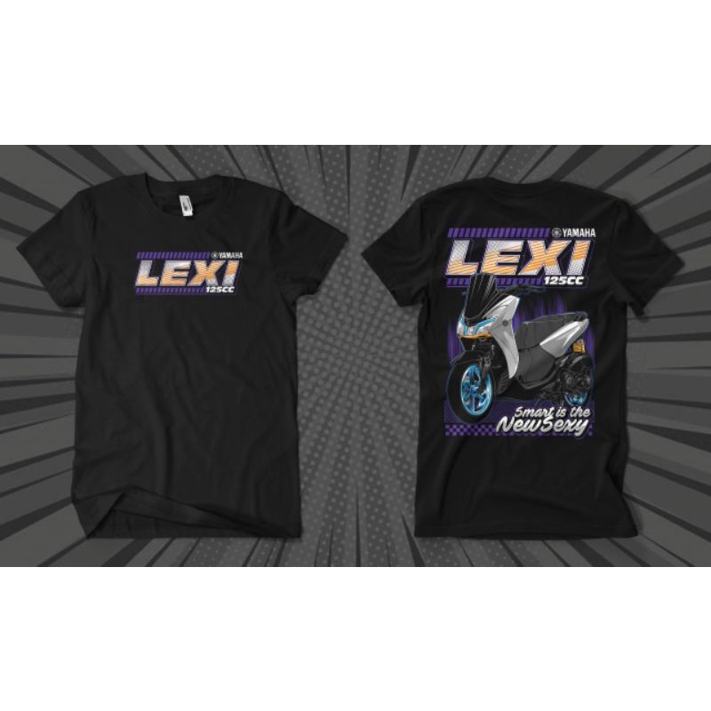Kaos Baju Yamaha lexi // Baju motor yamaha lexi 125cc // Bahan.katun combed 24S