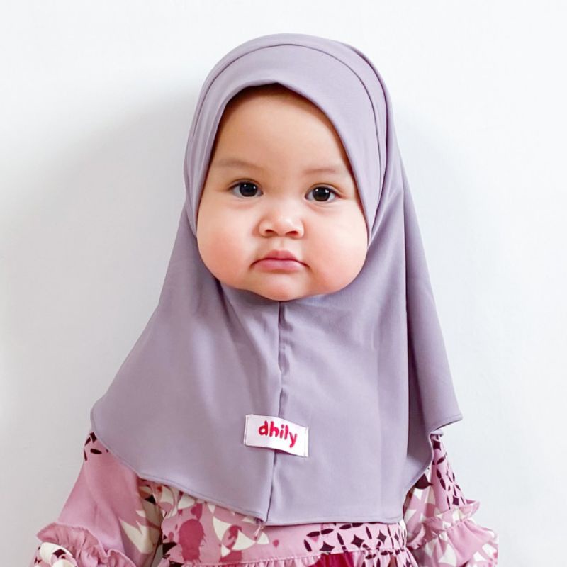 DHILY Hijab Basic baby kids 0-4 Tahun, Jilbab bayi, jilbab anak, jilbab baby kids