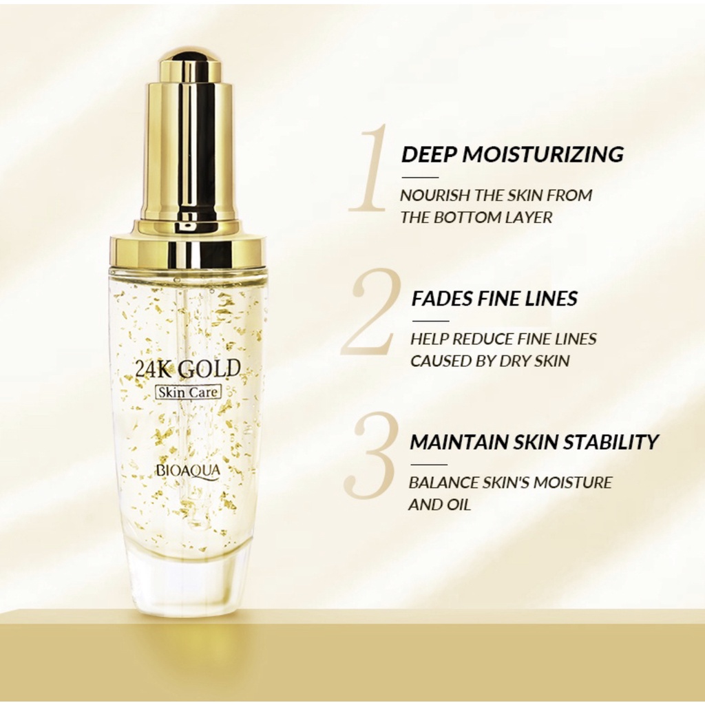 BIOAQUA 24k Gold Skin Care 30ml 50ml face serum