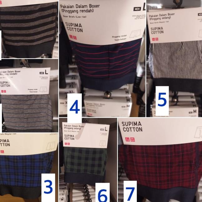 Uniqlo Pakaian / Celana Dalam Boxer Pria Supima Cotton
