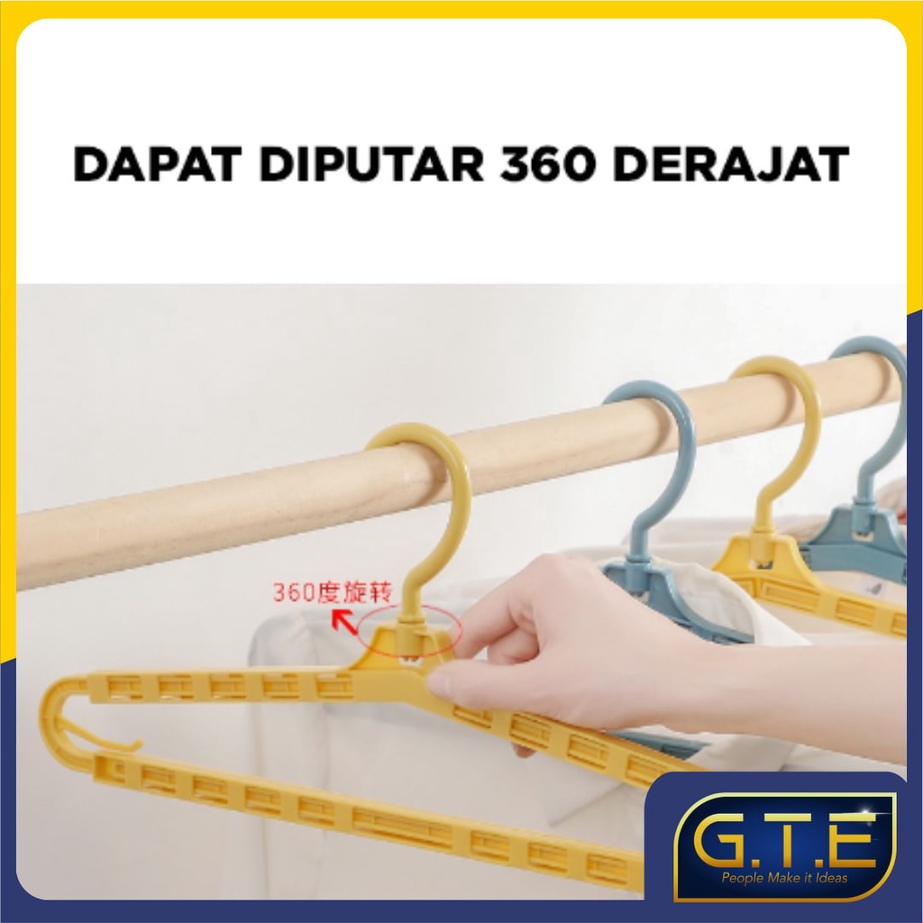 GTE | Gantungan Tarik Hanger Handuk Lebar Gerigi / Gantungan Tarik Hanger Sajadah