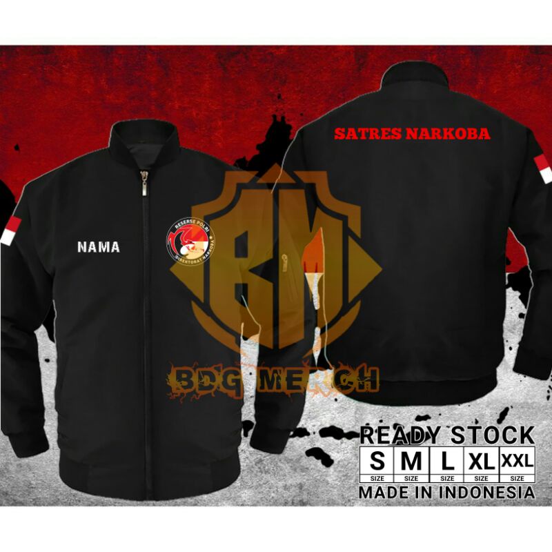 JAKET BOMBER TASLAN RESERSE POLRI (ANTI AIR)